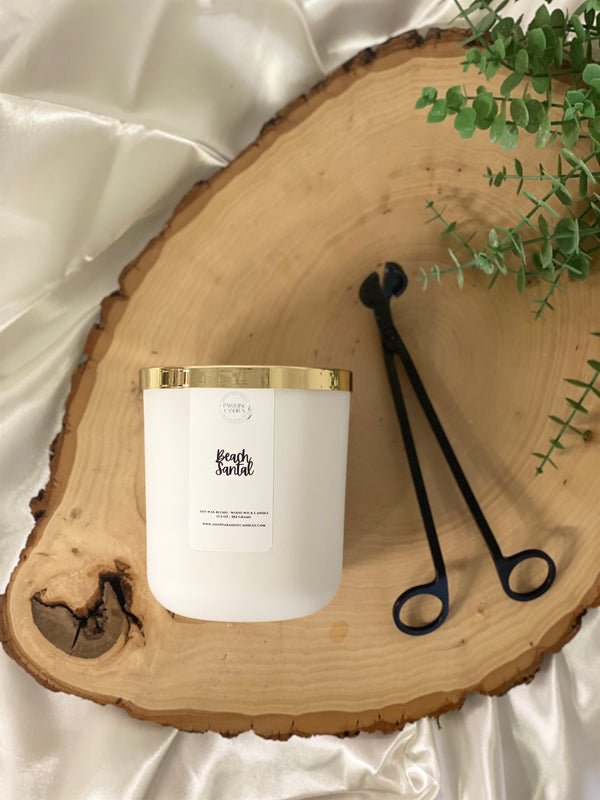 Beach Santal Wood Wick Candle